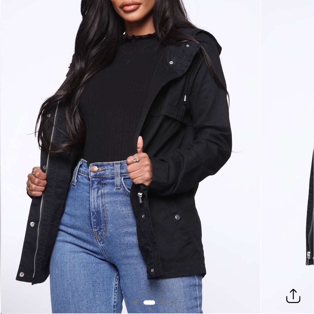 Fashion Nova Black Utility Jacket